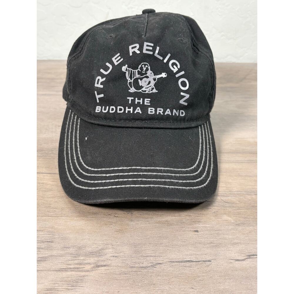 True Religions Black Women's Buddha Brand‎ Adjustable Hat- EUC